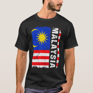  Maleisische vlag Maleisië Pride Roots Herita T-shirt