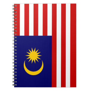 Maleisische vlag notitieboek