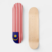 Maleisische vlag persoonlijk skateboard (Voorkant)