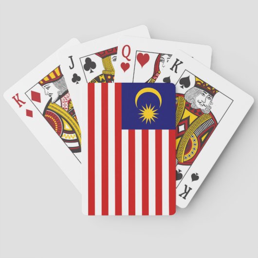 Maleisische vlag pokerkaarten (Achterkant)
