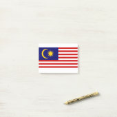 Maleisische vlag post-it® notes (Op bureau)