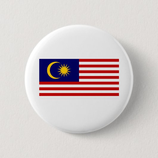 Maleisische vlag ronde button 5,7 cm (Voorkant)