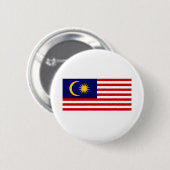 Maleisische vlag ronde button 5,7 cm (Voorkant /achterkant)