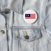 Maleisische vlag ronde button 5,7 cm (In situ)