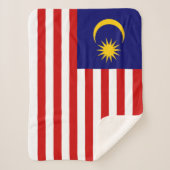 Maleisische vlag sherpa deken (Voorkant)