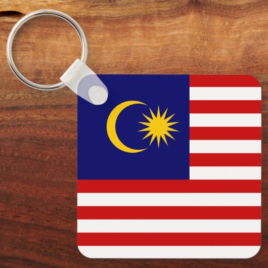 Maleisische vlag sleutelhanger (Voorkant)