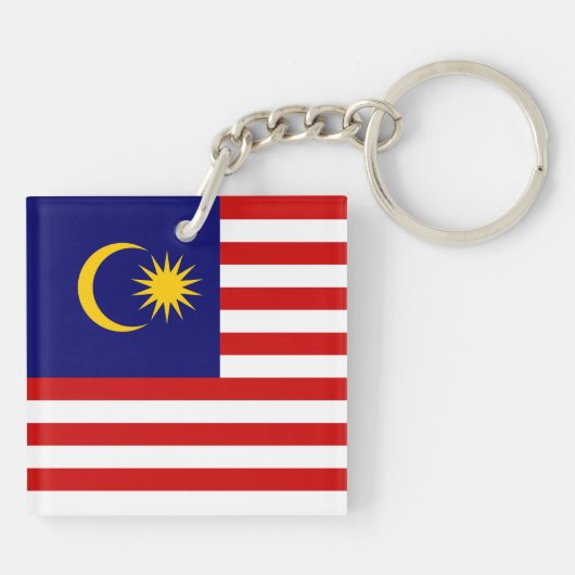 Maleisische vlag sleutelhanger (Achterkant)