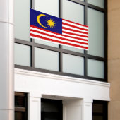 Maleisische vlag spandoek (Buitenkant Gebouw)