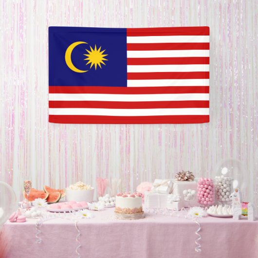 Maleisische vlag spandoek (Feest)