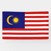 Maleisische vlag spandoek (Horizontaal)
