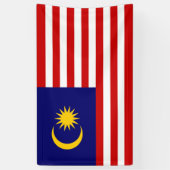 Maleisische vlag spandoek (Verticaal)
