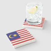 Maleisische vlag stenen onderzetter (Zijkant)