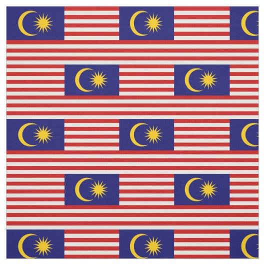 Maleisische vlag stof (Swatch)
