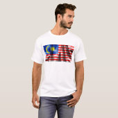 Maleisische vlag t-shirt (Voorkant volledig)