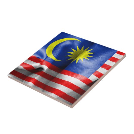 Maleisische vlag tegeltje (Zijkant)