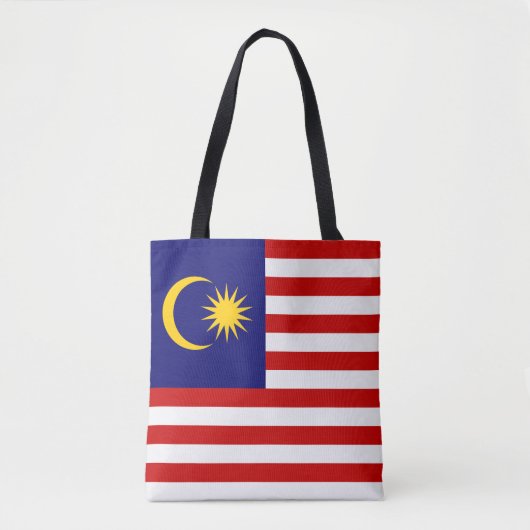 Maleisische vlag tote bag (Voorkant)