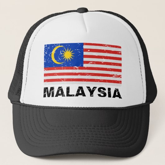 Maleisische vlag trucker pet (Voorkant)