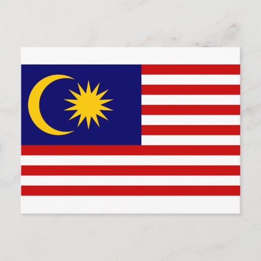 Maleisische Vlag, Vlag van Maleisië Briefkaart (Voorkant)