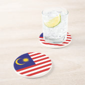 Maleisische vlag zandsteen onderzetter (Zijkant)
