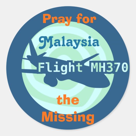 Maleisische vlucht sticker (Voorkant)