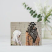 Maleisische vrouwen briefkaart (Staand voorkant)