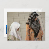 Maleisische vrouwen briefkaart (Voorkant / Achterkant)