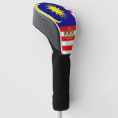 Maleisische wapenschild golfheadcover (Schuin)