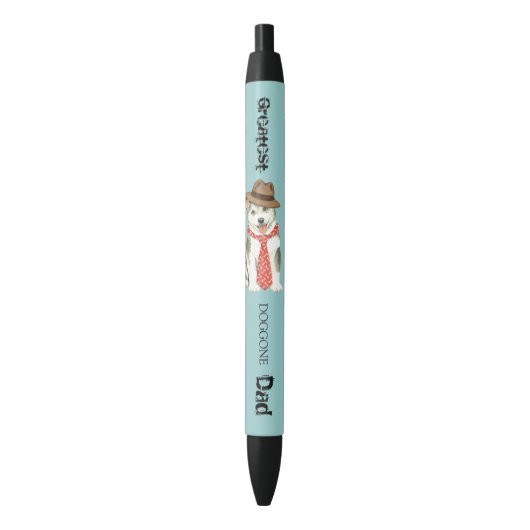 Malemute Dad Zwarte Inkt Pen (Voorkant Verticaal)