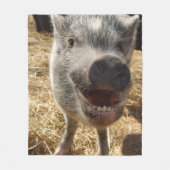 Malen van mini-varkensfleece-knuppel, medium fleece deken (Voorkant)