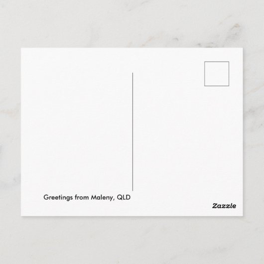 Maleny, Queensland Briefkaart (Achterkant)