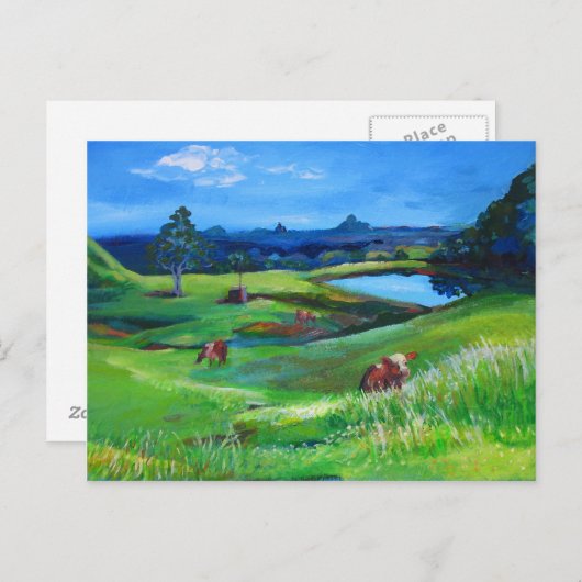 Maleny Uitzichten Briefkaart (Voorkant / Achterkant)