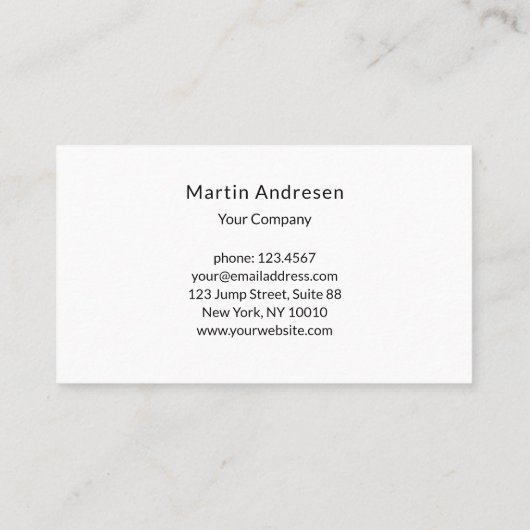 Maler Künstler Visitekaartje (Achterkant)