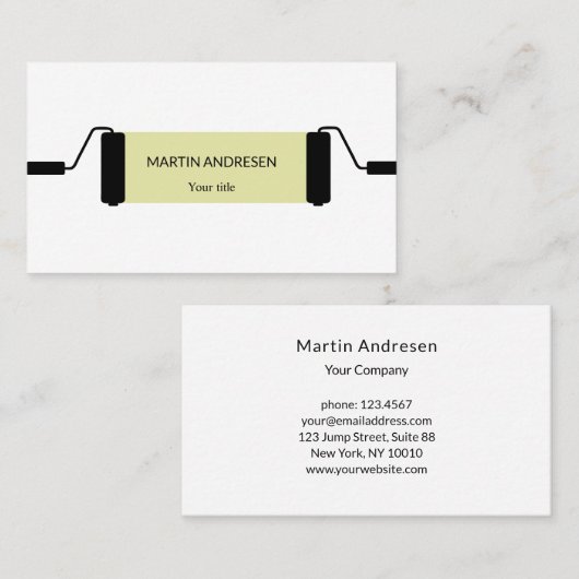 Maler Künstler Visitekaartje (Voorkant / Achterkant)