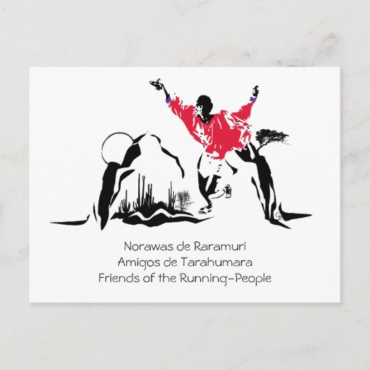 malerunner, Norawas de RaramuriAmigos de Tarahu.. Briefkaart (Voorkant)