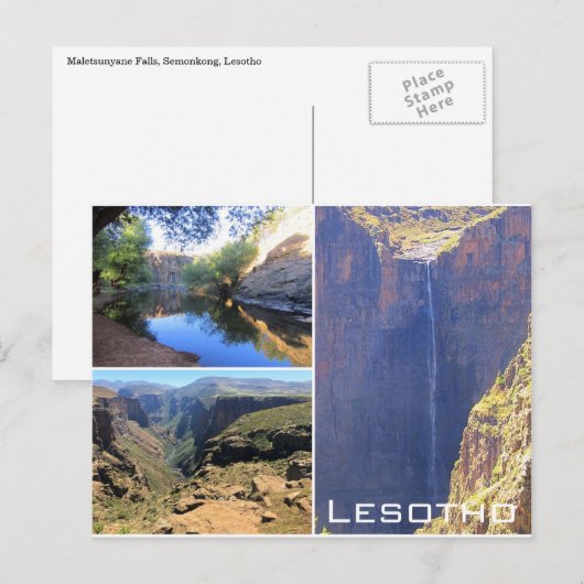 maletsunyaanlesotho briefkaart (Voorkant / Achterkant)
