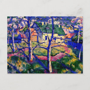 Malevich - appelbomen in bloei briefkaart