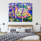 Malevich - Apple Trees in Blossom Canvas Afdruk (Insitu (Slaapkamer))