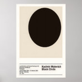 Malevich Black Circle Art Print Suprematism (Voorkant)