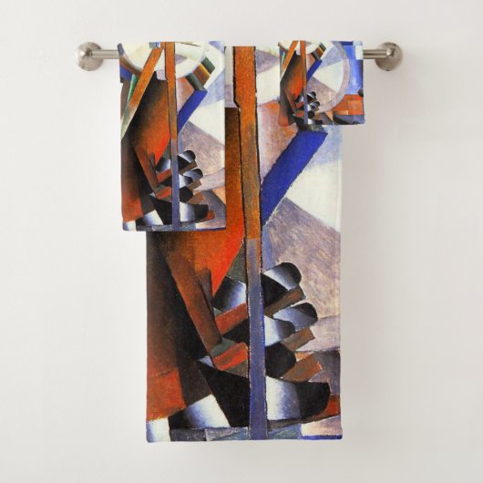 Malevich Kazimir The Knifegrinder Bad Handdoek (Insitu)