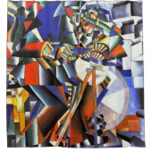 Malevich Kazimir The Knifegrinder Douchegordijn (Voorkant)