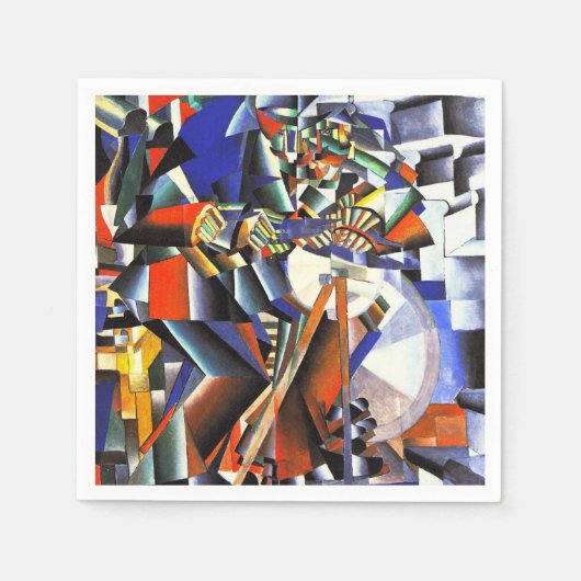 Malevich Kazimir The Knifegrinder Servet (Voorkant)