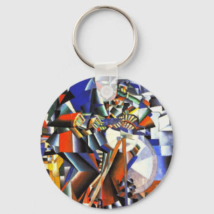Malevich Kazimir The Knifegrinder Sleutelhanger