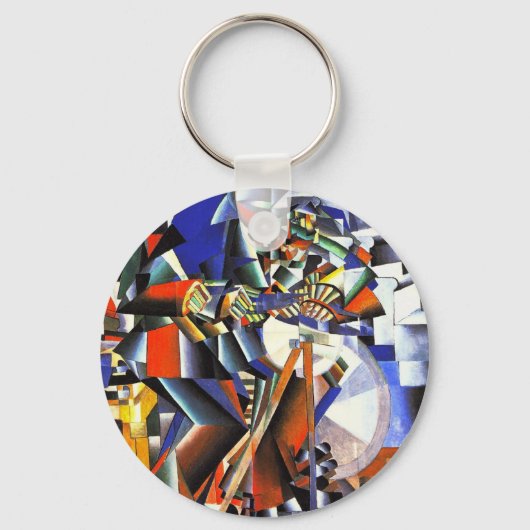 Malevich Kazimir The Knifegrinder Sleutelhanger (Voorkant)