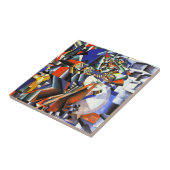 Malevich Kazimir The Knifegrinder Tegeltje (Zijkant)