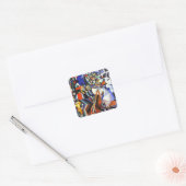 Malevich Kazimir The Knifegrinder Vierkante Sticker (Envelop)
