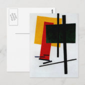Malevich - Suprematism 1915 Briefkaart (Voorkant / Achterkant)