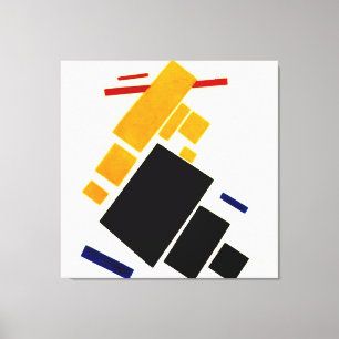 Malevich - Suprematism Composition, Vliegtuig Canvas Afdruk