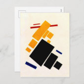 Malevich - Suprematism Composition, Vliegtuig Feestdagenkaart (Voorkant / Achterkant)