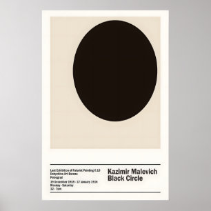 Malevich Zwarte Cirkel Kunstprint Suprematisme Poster