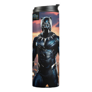 Malevolent Black Panther8KPhotorealistic Water Thermosbeker